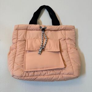 NWT Summer & Rose Padded Two-way Hami Tote Bag Peach Size 17"x 12"